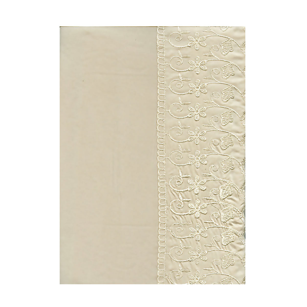 Essentially Home Living Microlace Quilt Cover Set - Cream Single